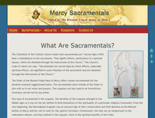 Tablet Screenshot of mercysacramentals.org